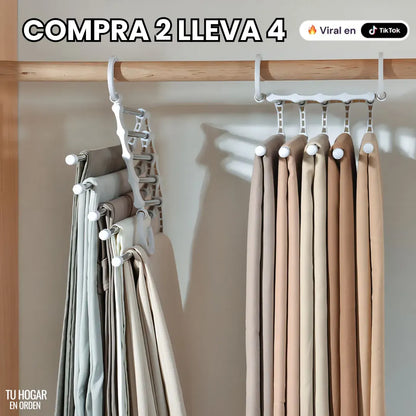 Perchas multifuncionales para pantalones