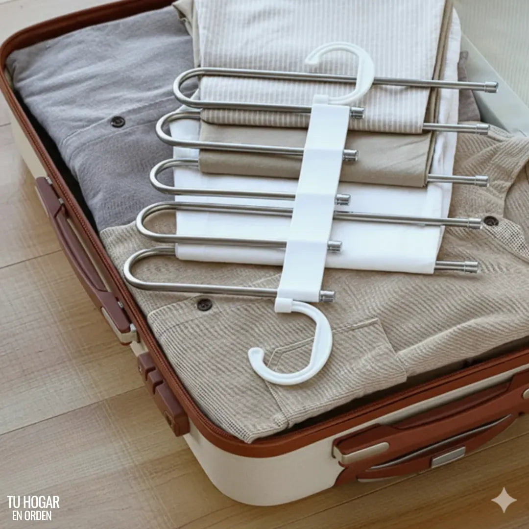 Perchas multifuncionales para pantalones