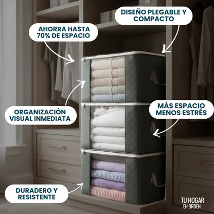 Organizador CoverUp® Grande con Cierre y Visor