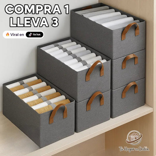 Organizadores de Ropa Plegables (Comprá 1 y lleváte 3) - Tu Hogar en Orden